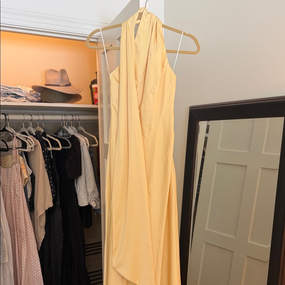 Hello Molly One Shoulder Yellow Dress